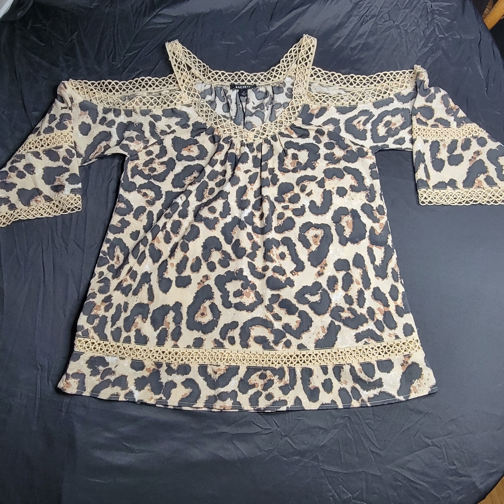 Rachel Animal Print Top with Lace Detail